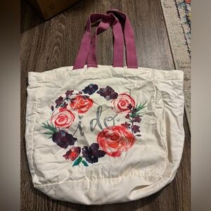 Bridal “I Do” Canvas Tote Bag
